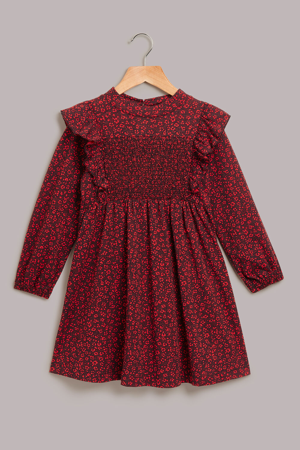 Red Pansy Dot Una Dress