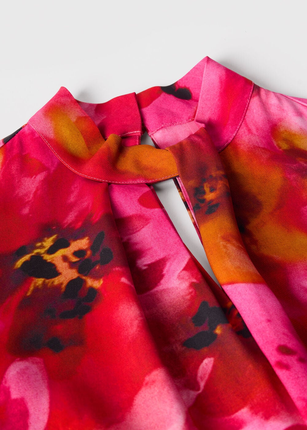 Painterly Floral Midi Dress
