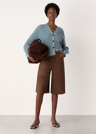 V Neck Cotton Cardigan