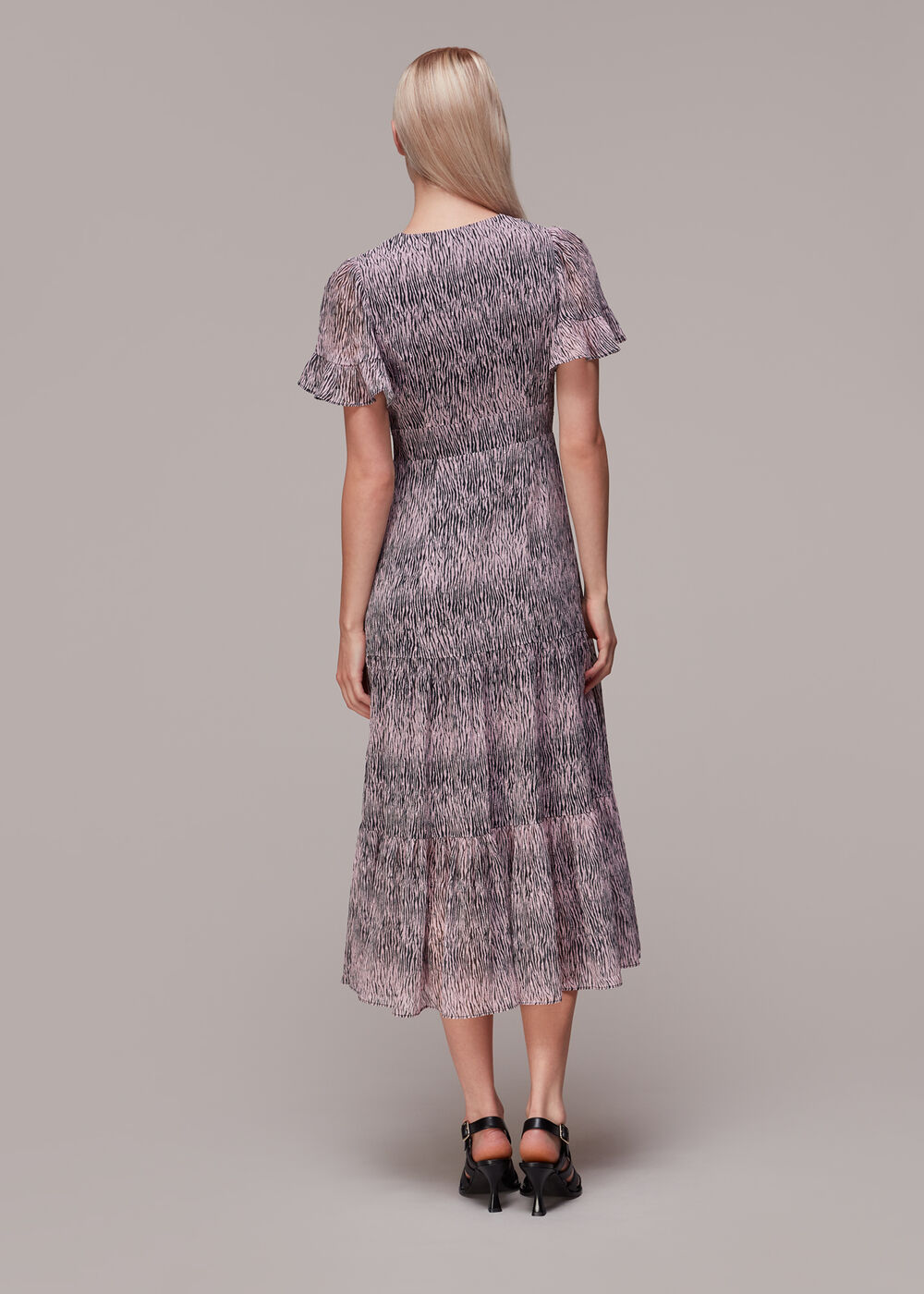 Tiger Dobby Midi Dress