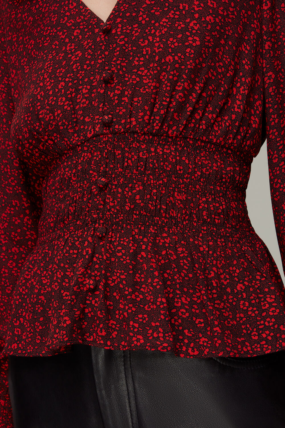 Pansy Dot Jenny Peplum Top