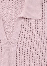 Pointelle Collar Detail Knit