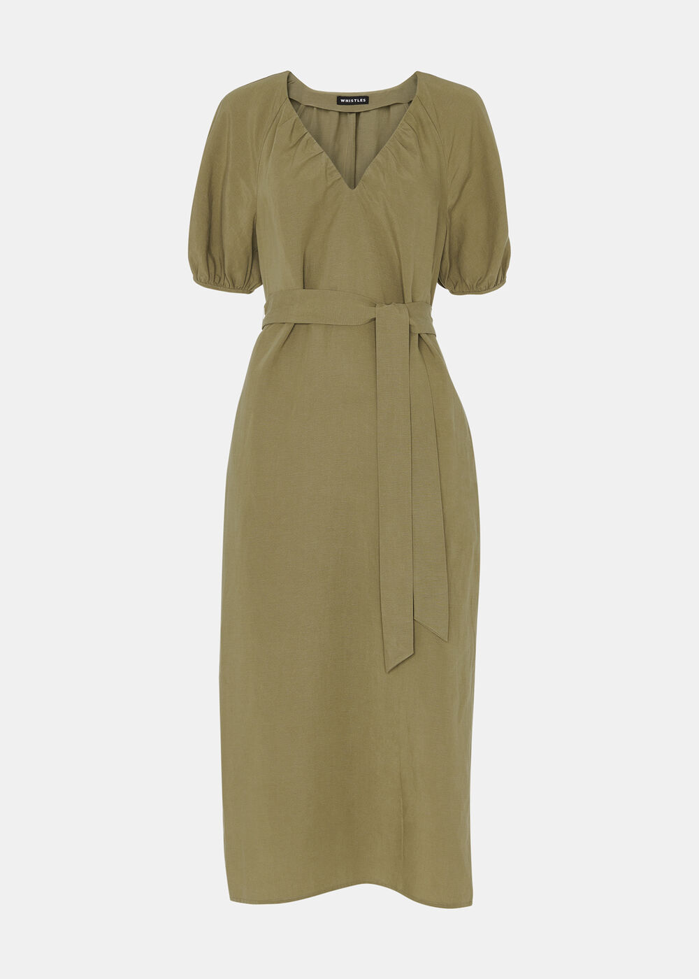 Ariella Linen Blend Midi Dress