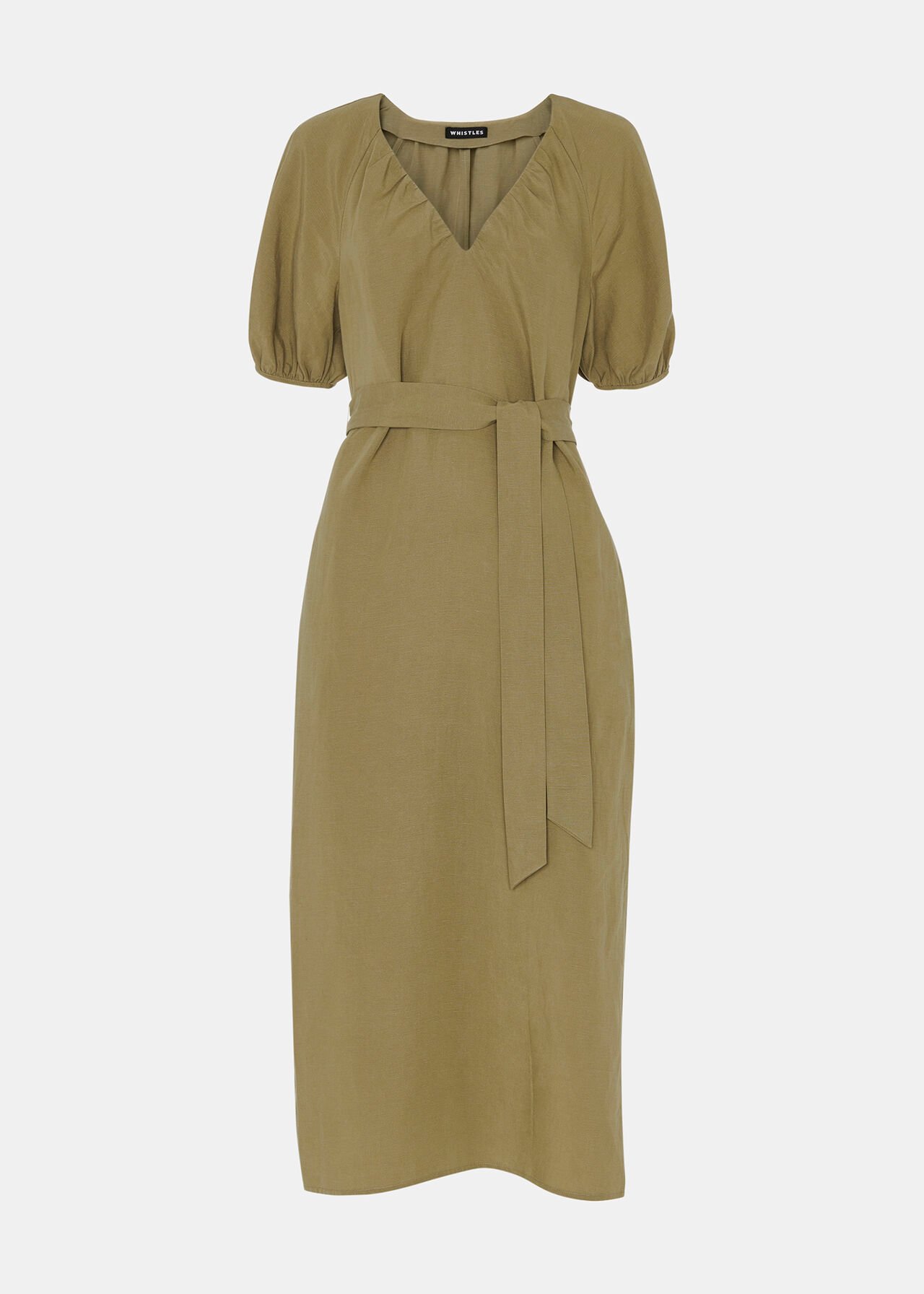 Ariella Linen Blend Midi Dress