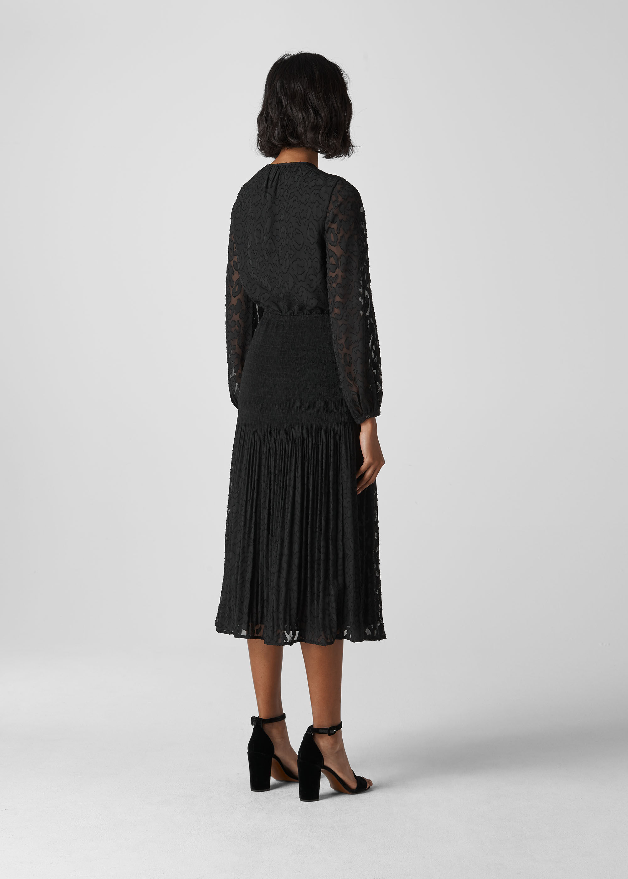 animal devore wrap dress