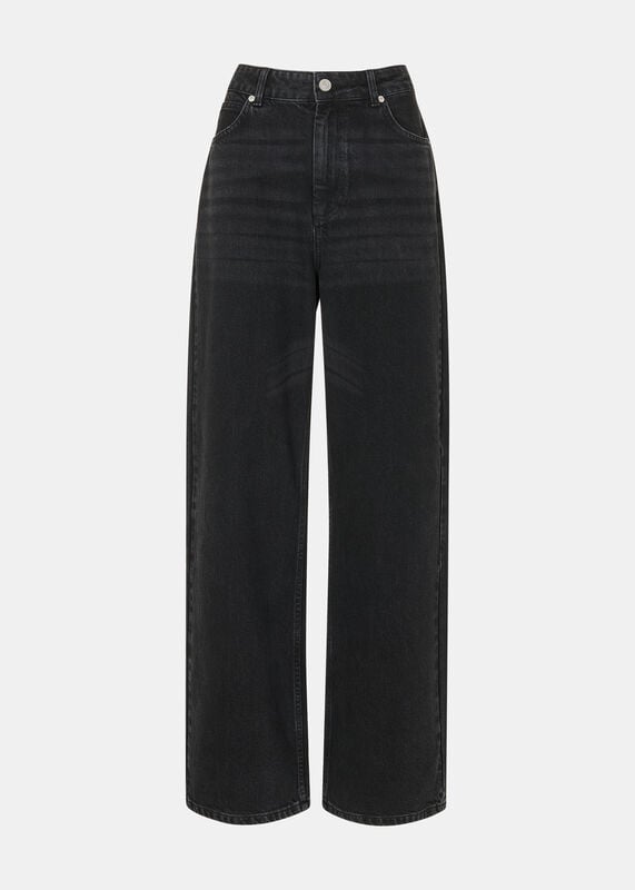 Black Straight Full Length Jean