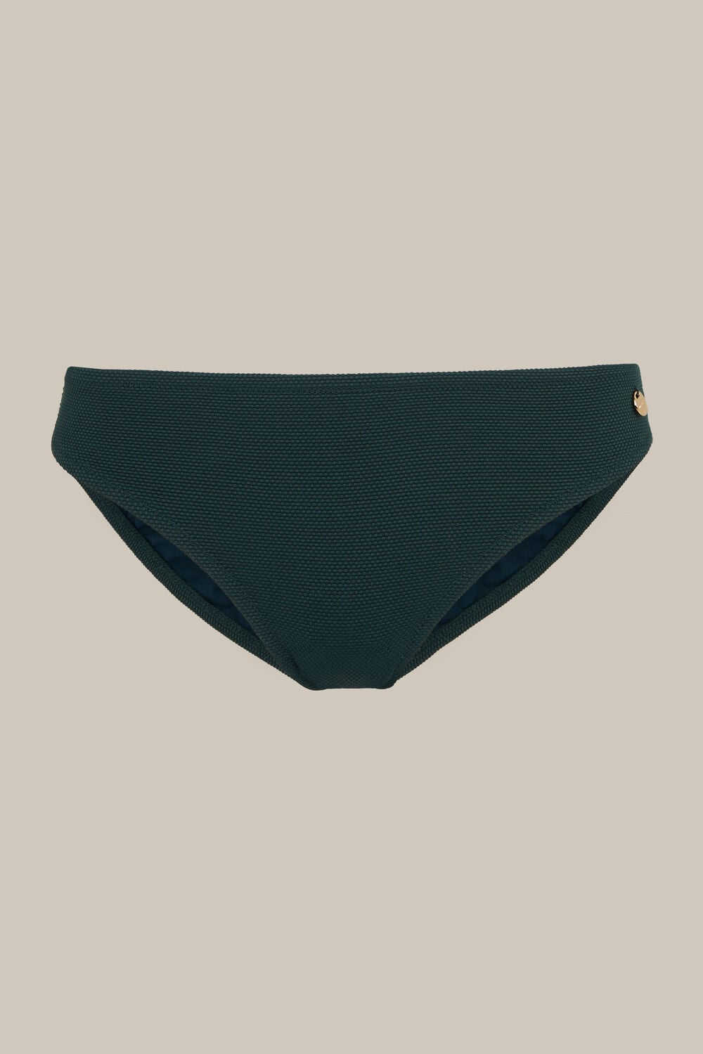 Dark Green High Waisted Bikini Bottom