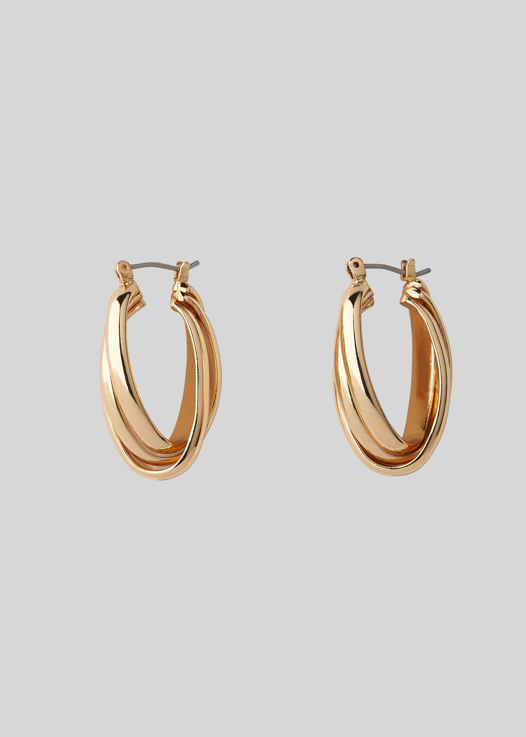 Gold multi sale hoop earrings