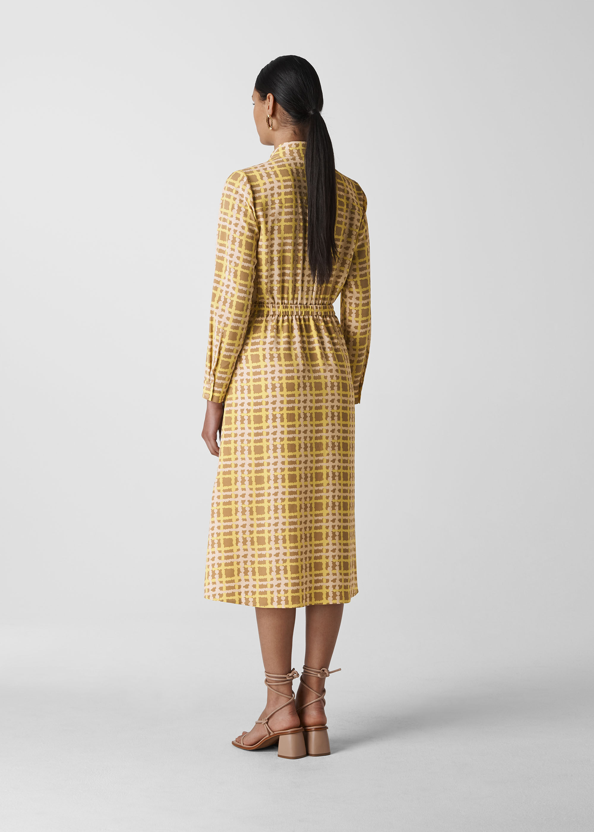 Whistles yellow check dress Clearance