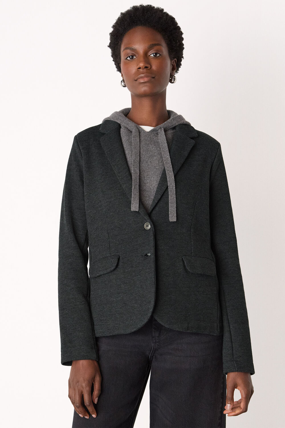 Slim Jersey Jacket Dark Grey