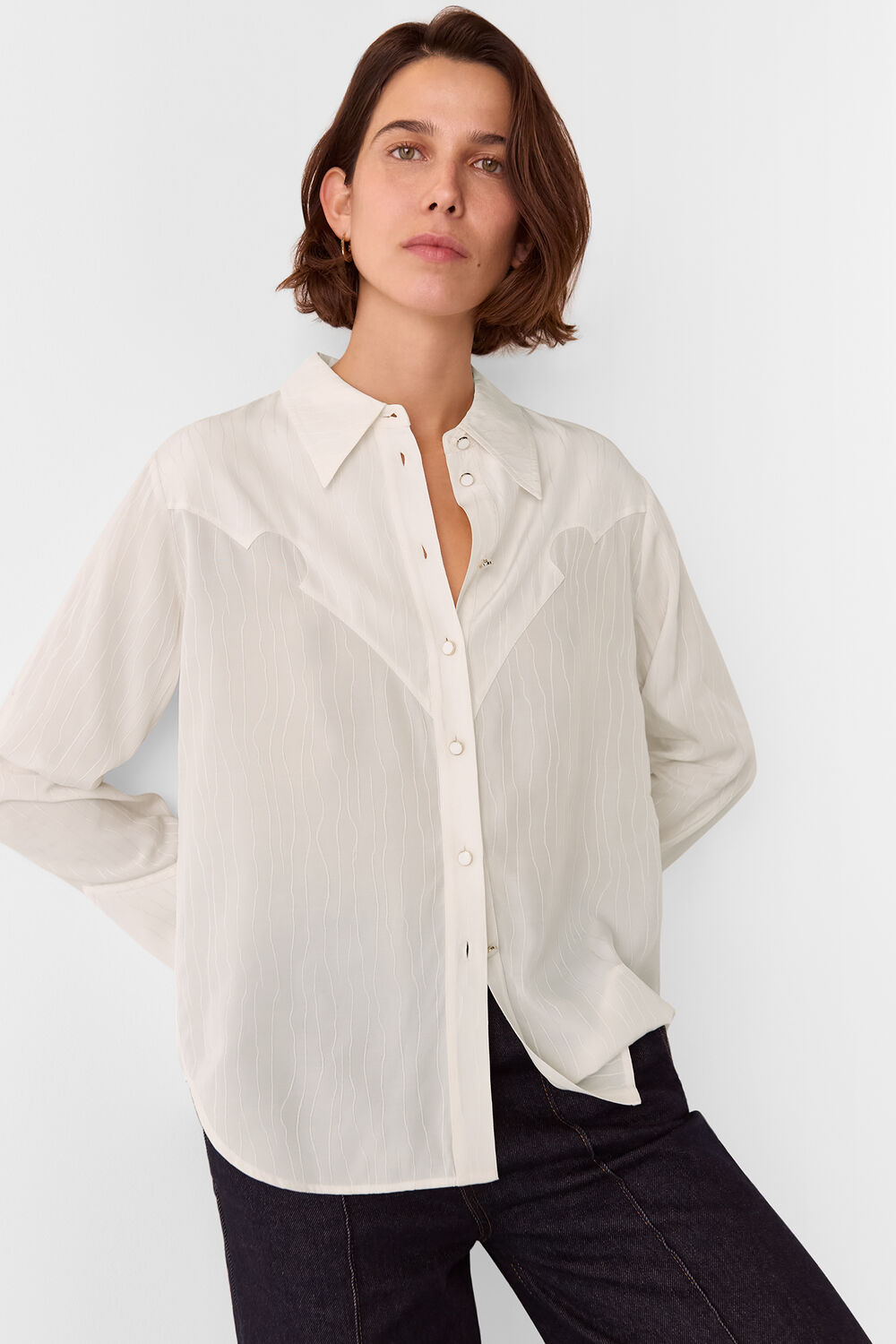 Ivory Orla Western Detail Shirt