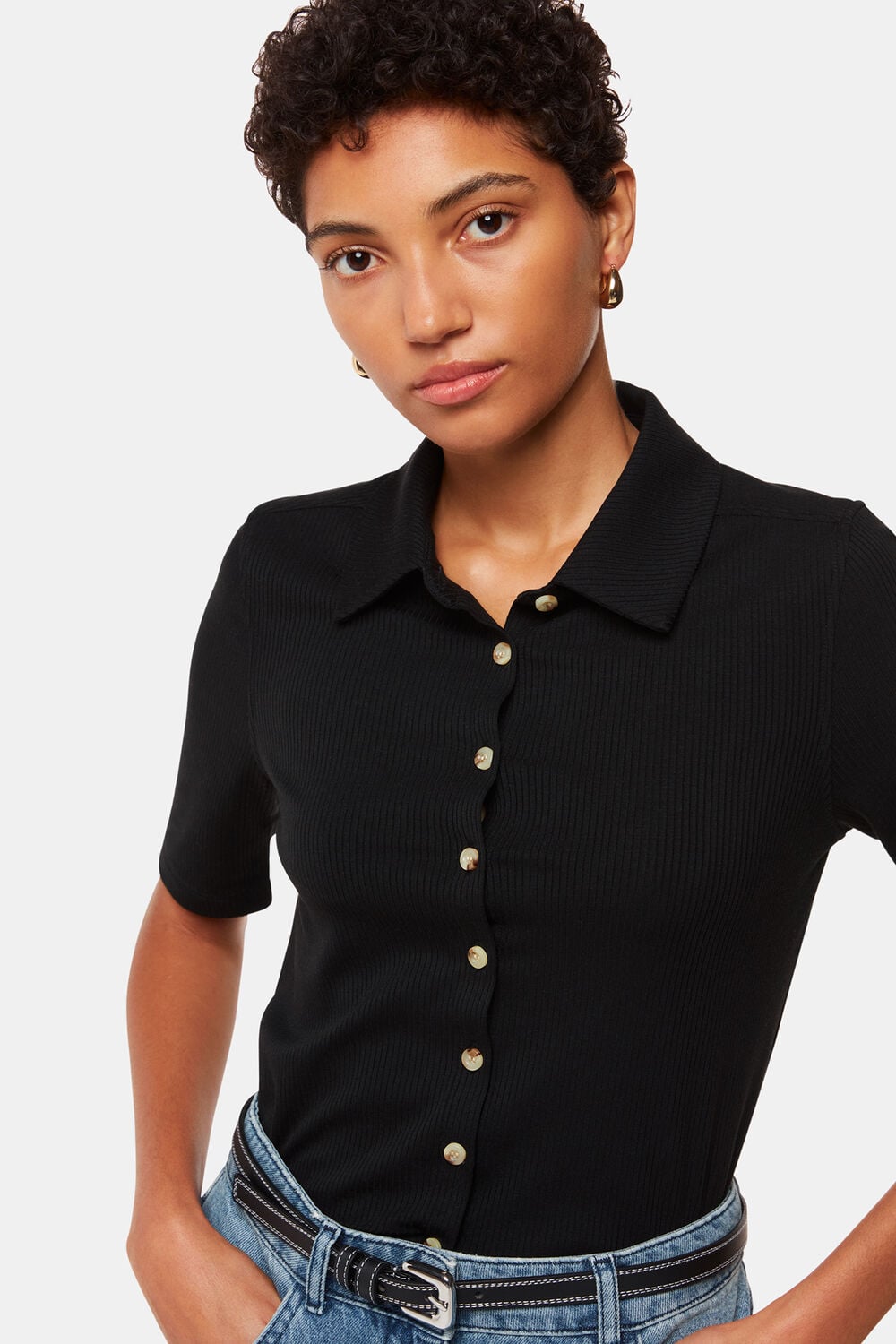 Grace Ribbed Polo