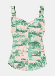 Waving Palms Bustier Top