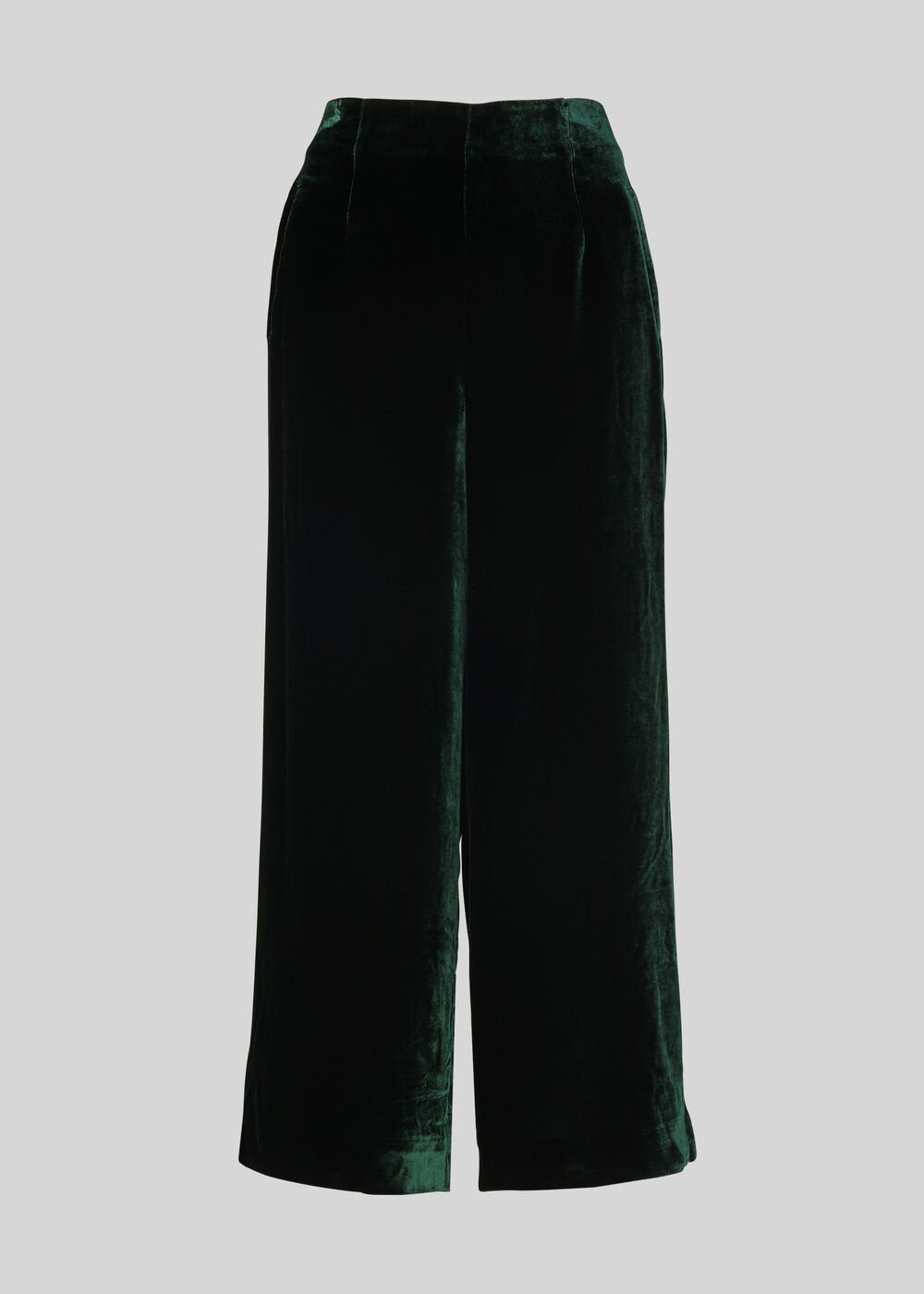 Velvet Silk Mix Trouser Green