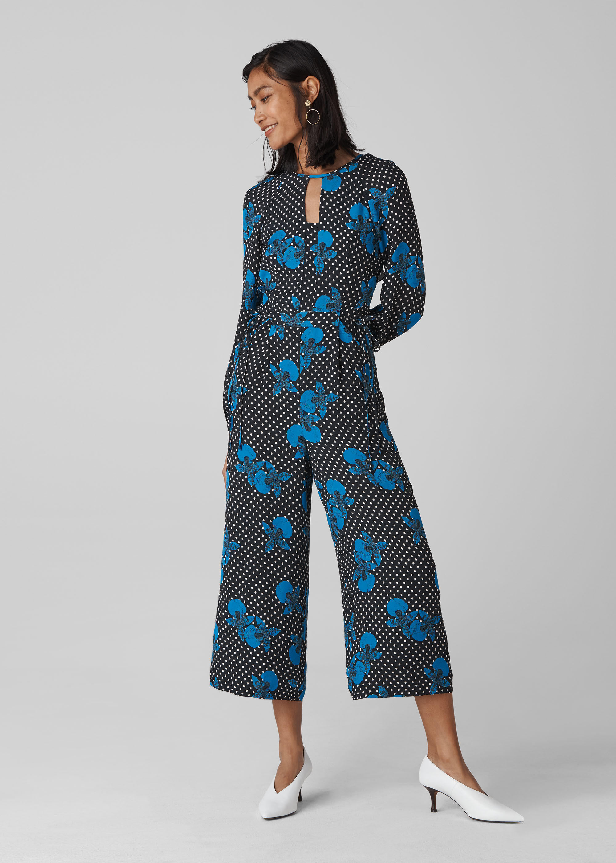 Whistles silk jumpsuit clearance