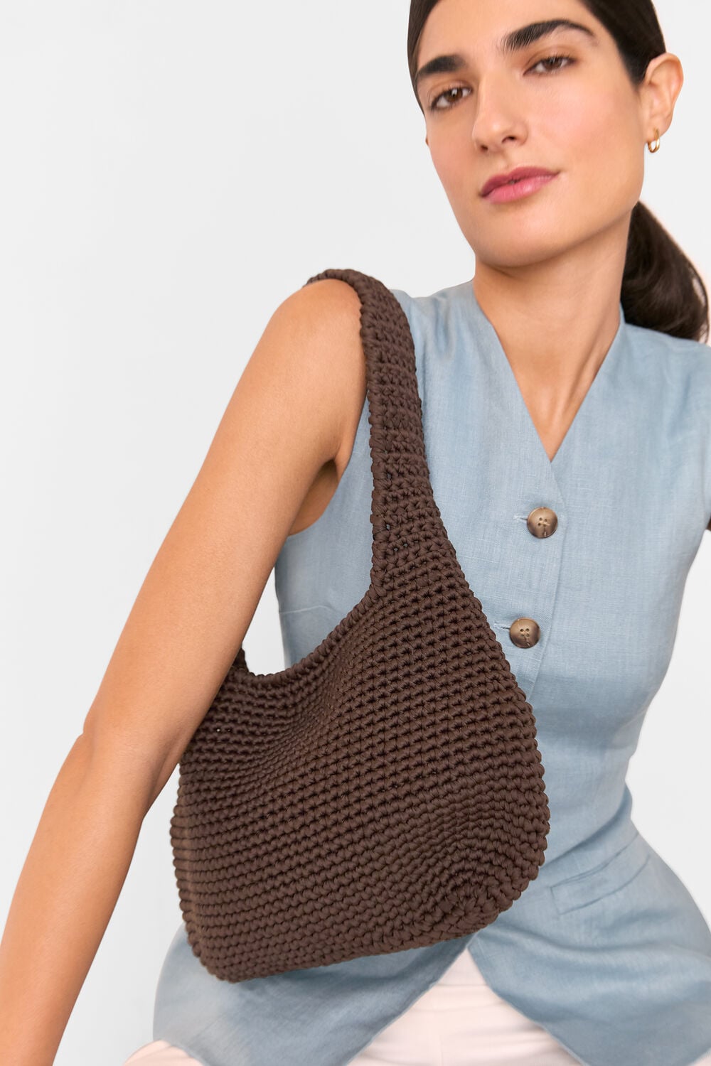 Adaline Crochet Shoulder Bag
