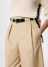 Cotton Barrel Leg Trouser
