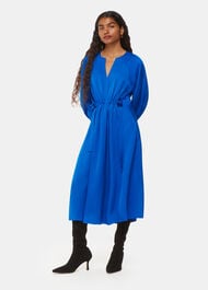 Petite Molly Satin Ruched Dress