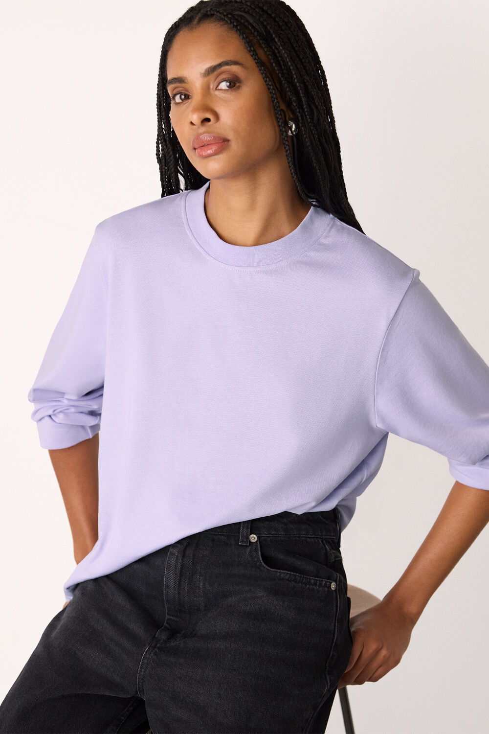 Lilac Cotton Long Sleeve Jersey