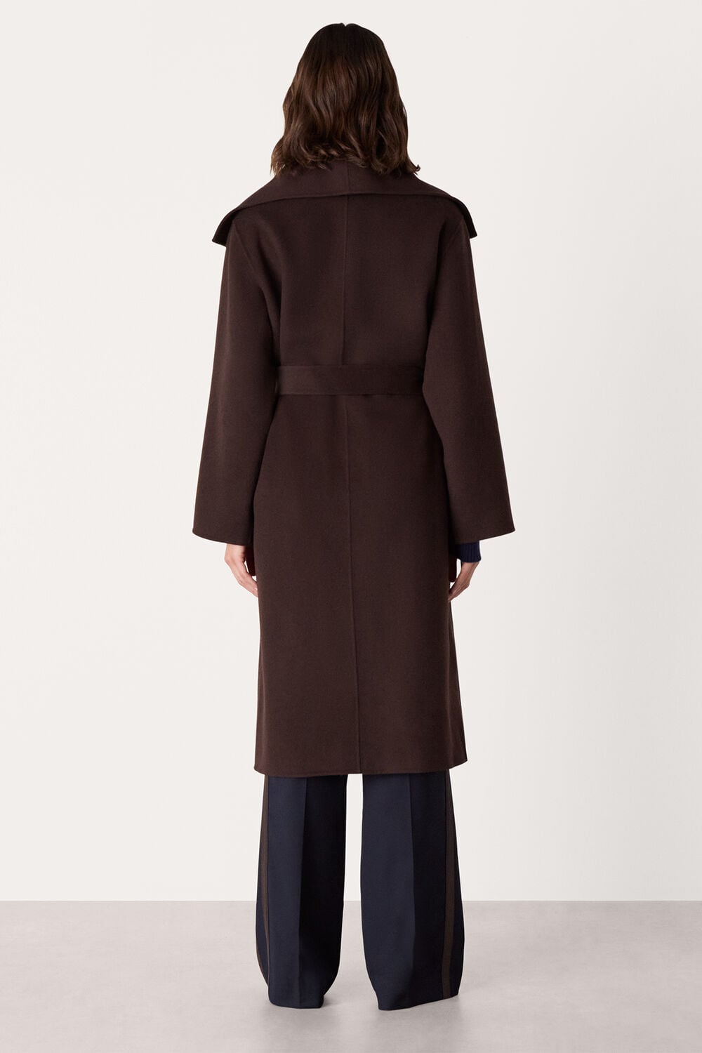 Chocolate Cosima Double Face Coat