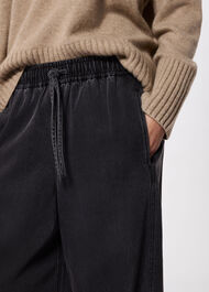 Casual Denim Barrel Trouser