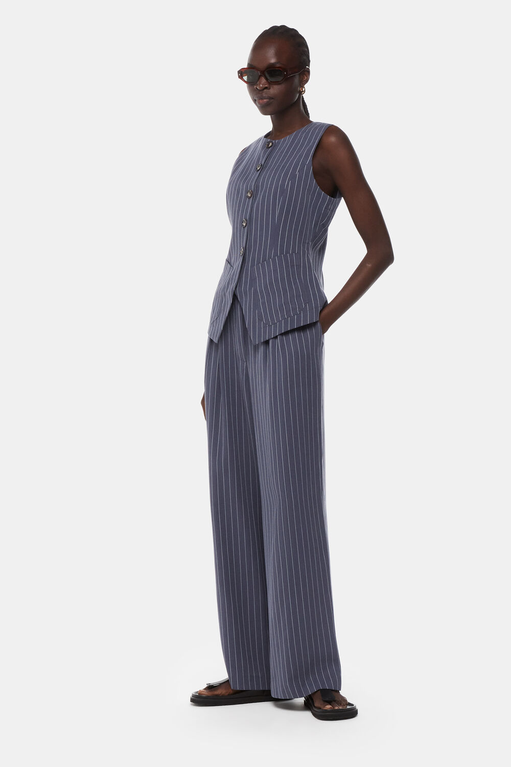 Lottie Pinstripe Trouser