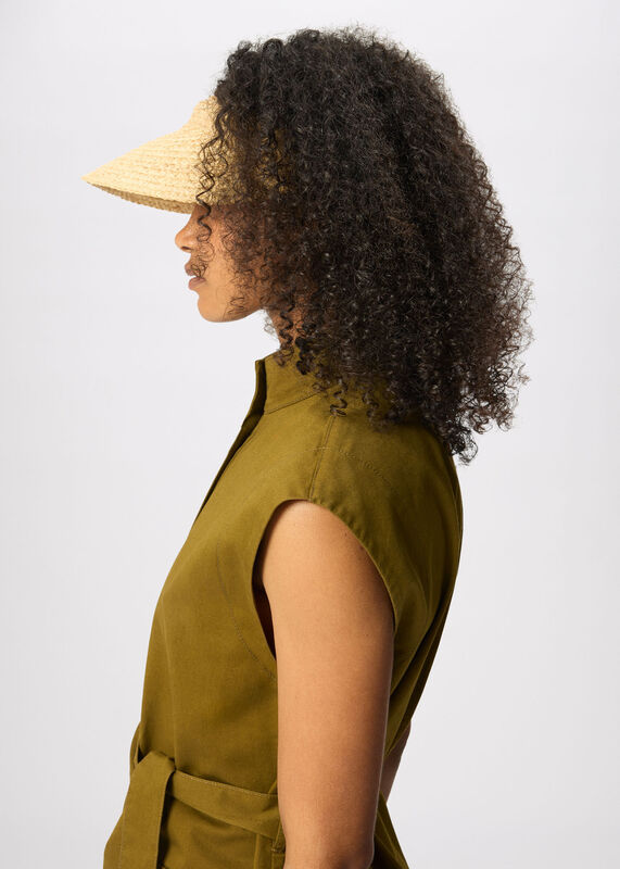 Neutral Straw Visor