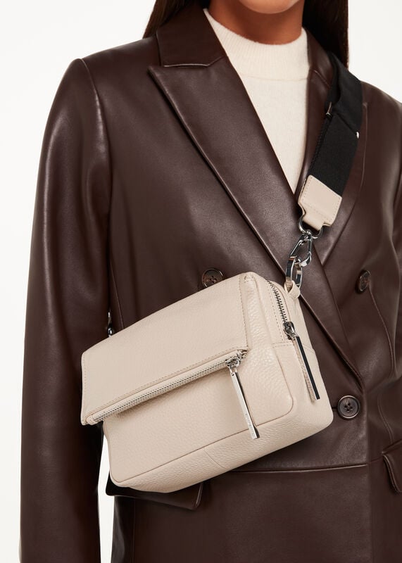 Taupe Bibi Crossbody Bag