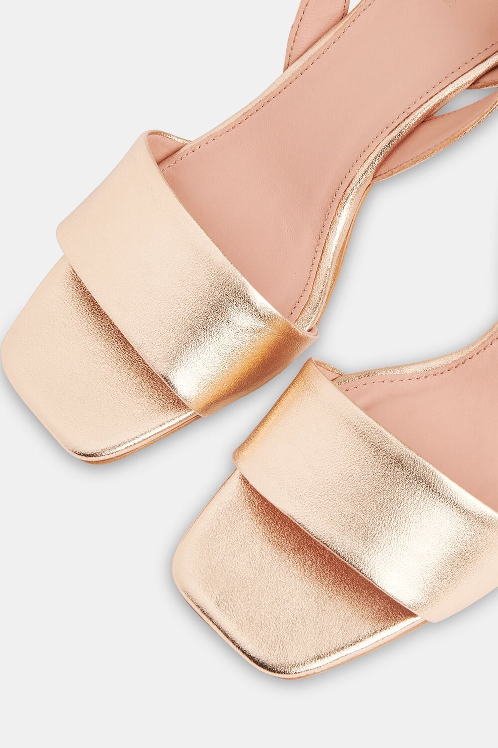 Gold Eden Block Heel Sandal