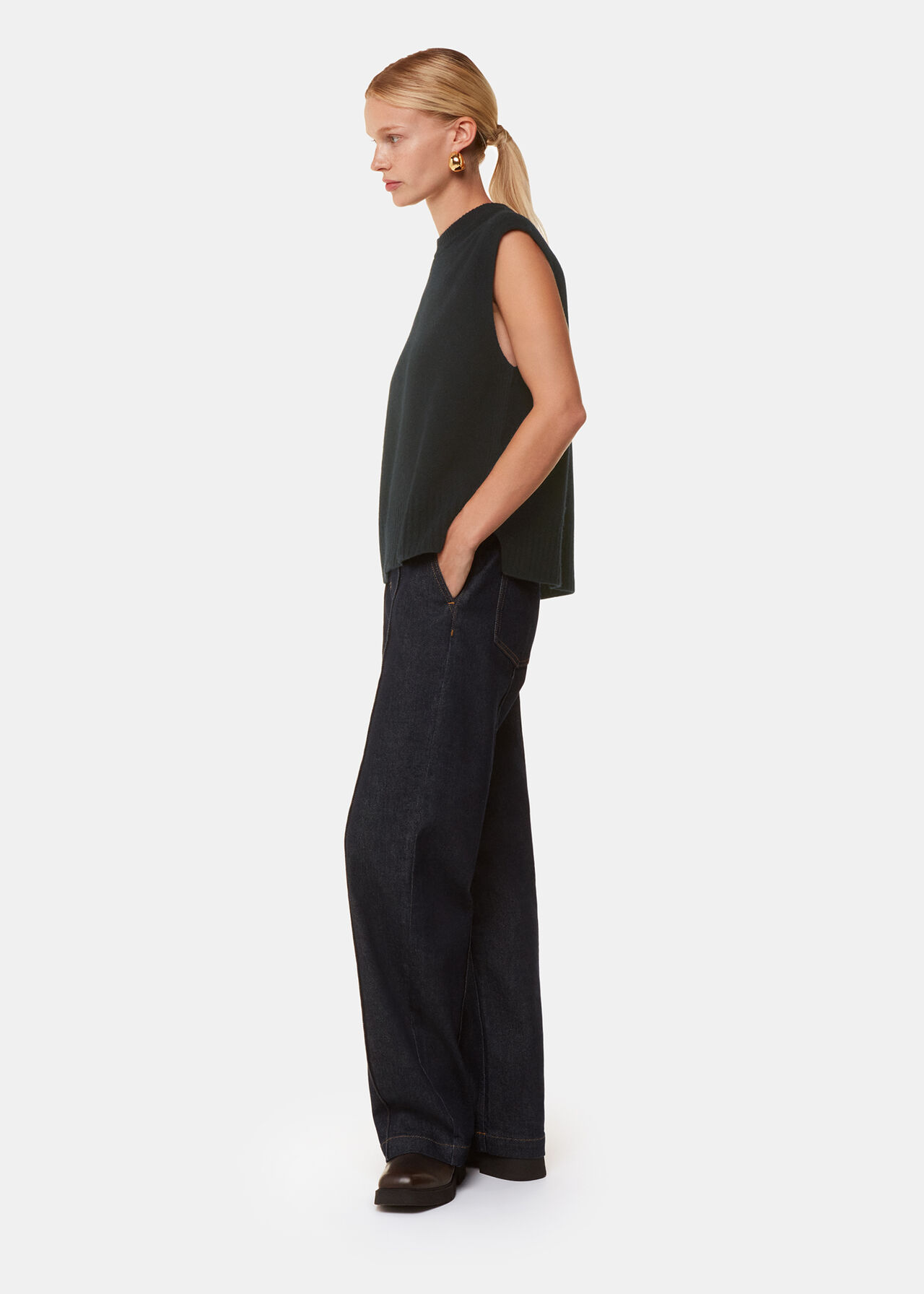 Wool Sleeveless Tank