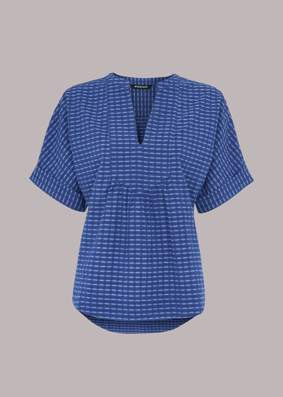 Blue Astrid Cover Up Beach Shirt
