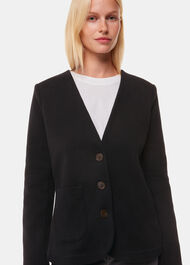 Lucy V Neck Jersey Jacket