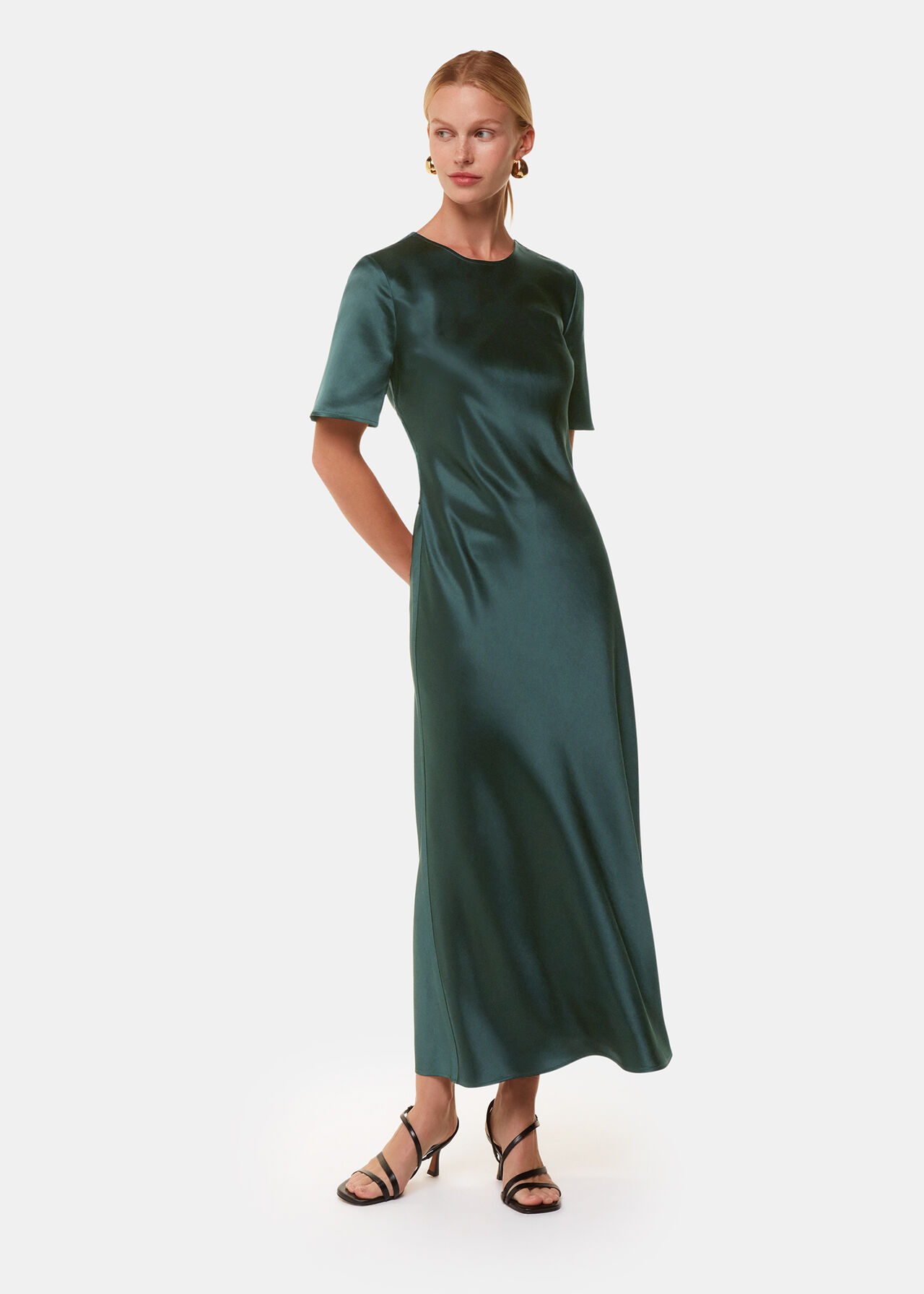 Avery Satin Twist Dress