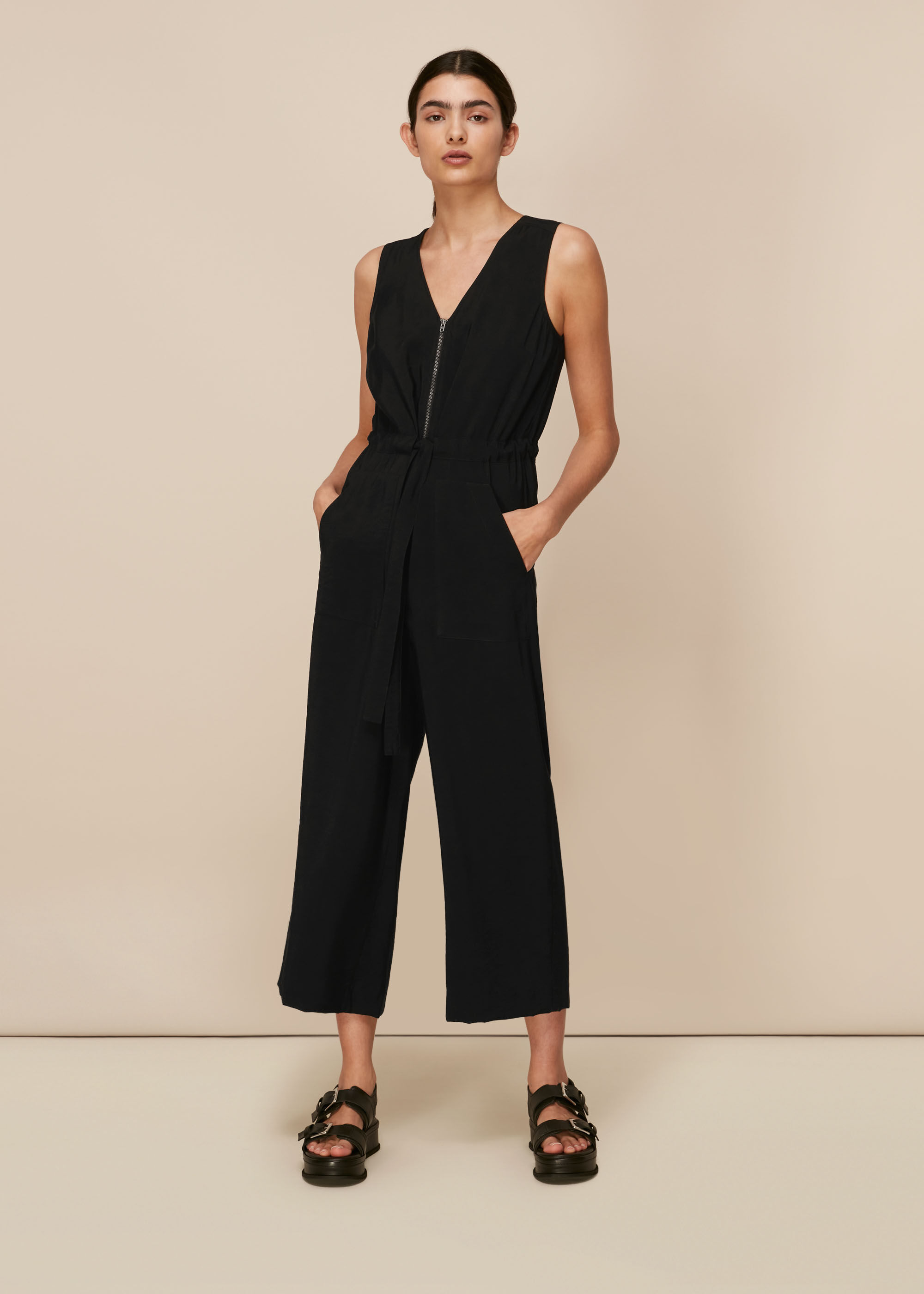 Jumpsuit cheap black casual