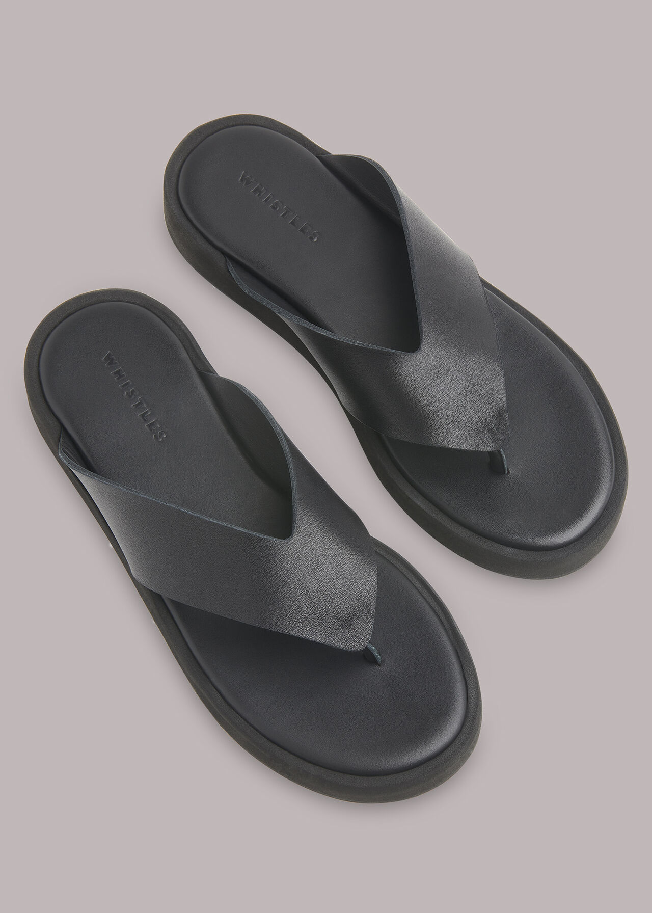 Black Shai Toe Post Sandal | WHISTLES