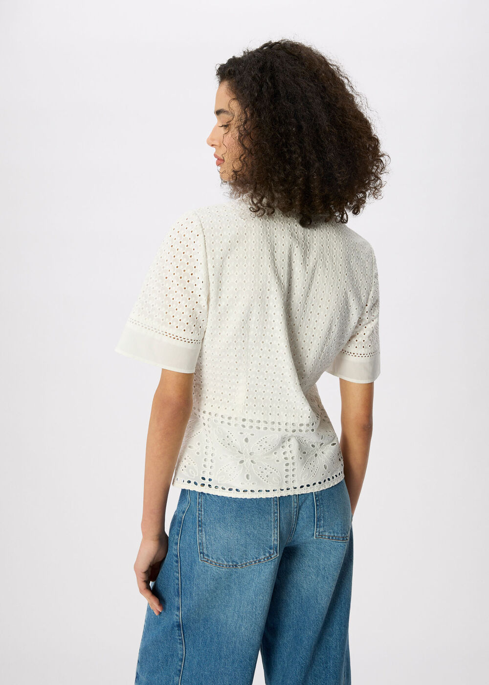 Cotton Broderie Shirt