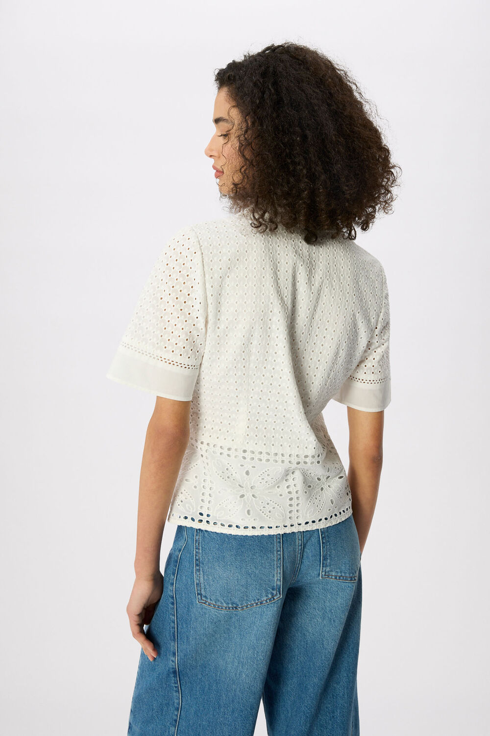 Cotton Broderie Shirt