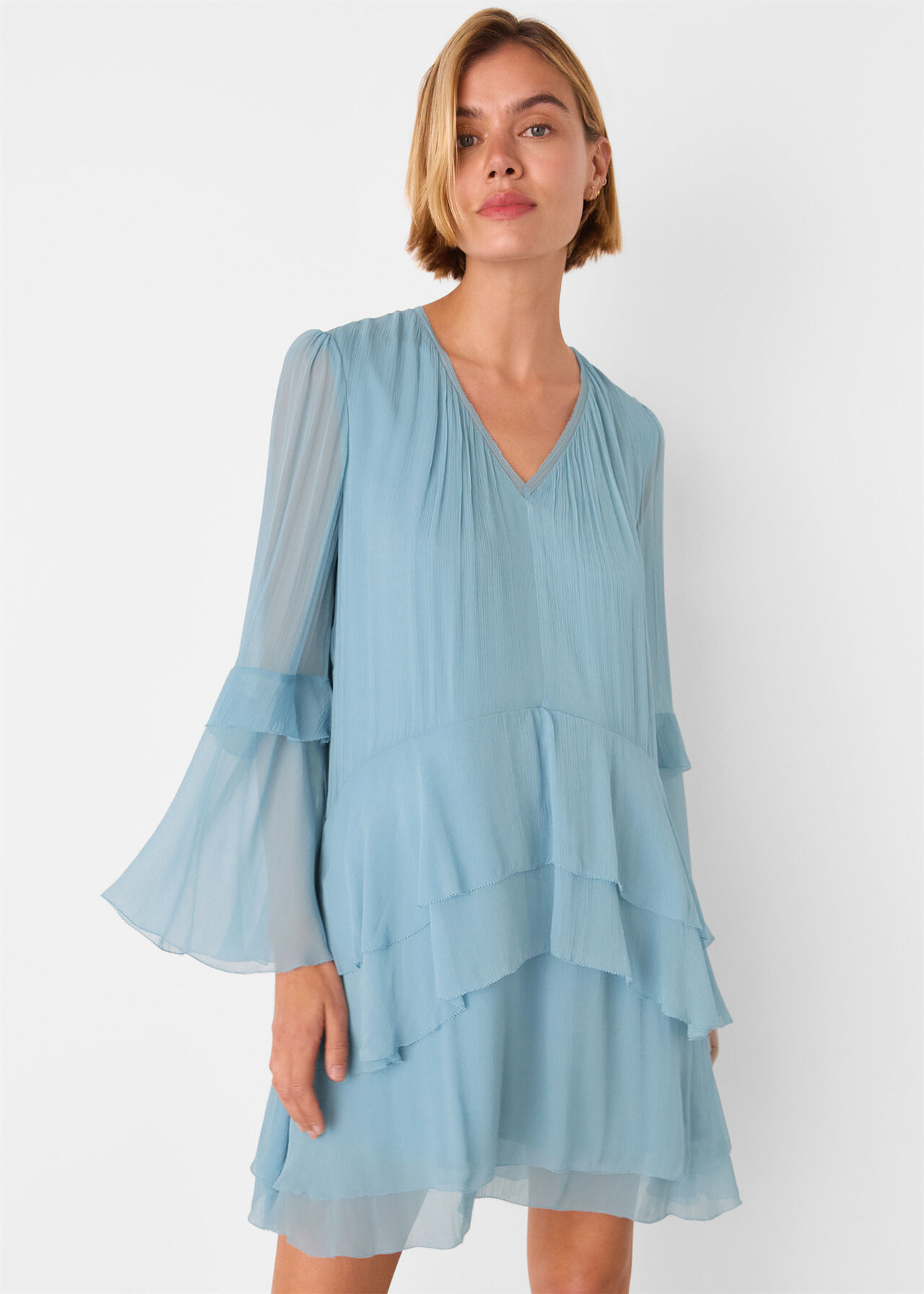 Frill Boho Mini Dress