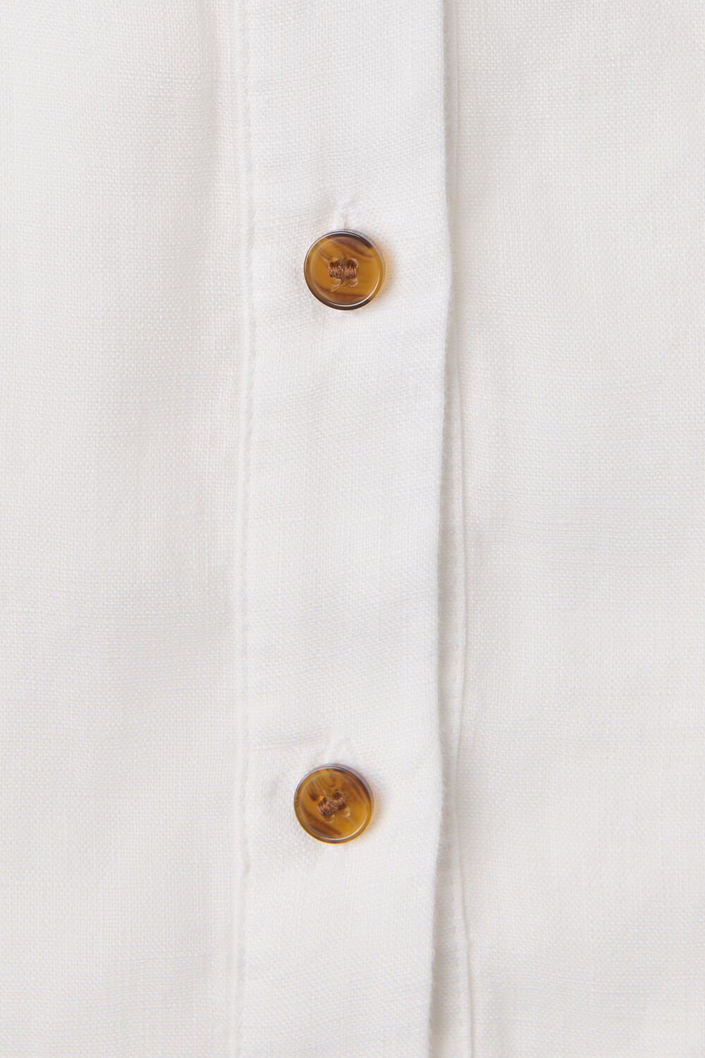 Linen Grandad Collar Shirt
