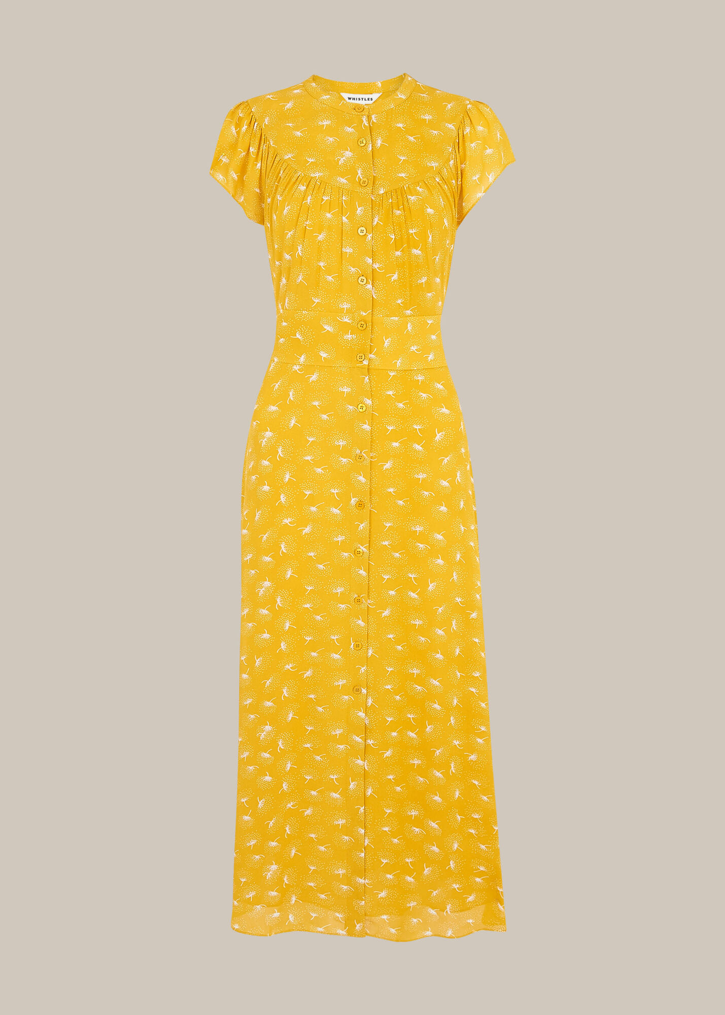 Yellow/Multi Isla Dandelion Dress WHISTLES
