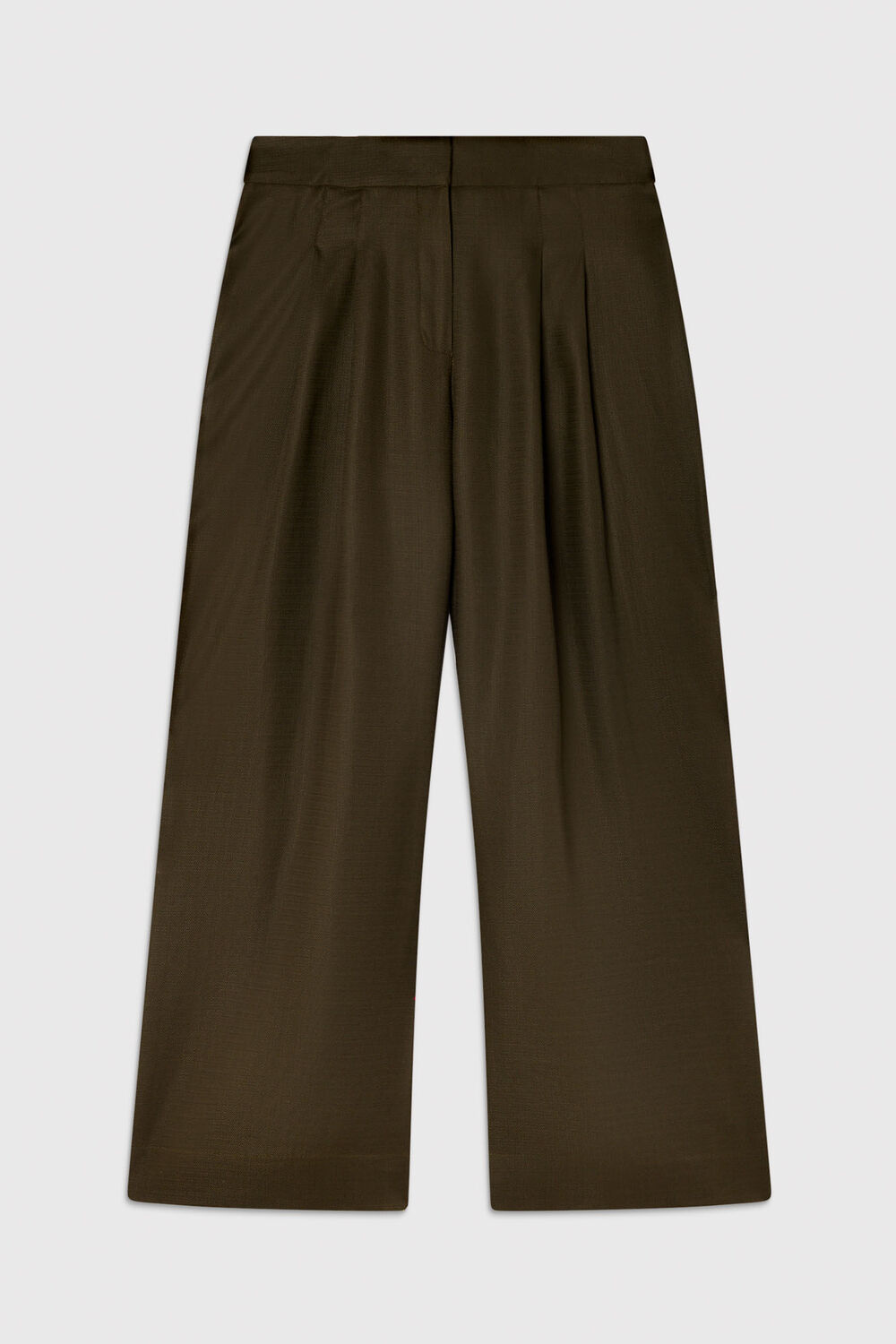Wide Leg Hopsack Trouser