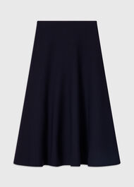 Knitted Ribbed Midi Skirt