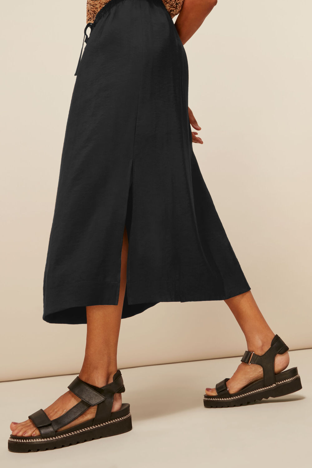 Sporty Drawstring Casual Skirt