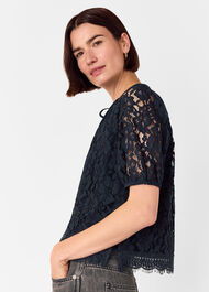 Lace Tie Detail Blouse