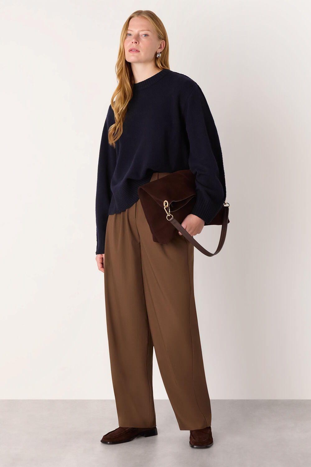 Side Stripe Detail Wool Knit