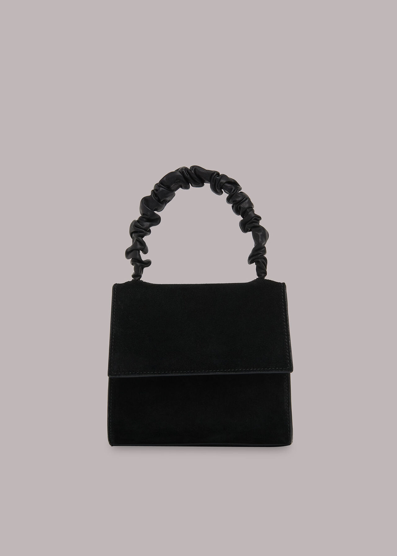 Black Payton Ruched Top Handle Bag | WHISTLES | Whistles UK