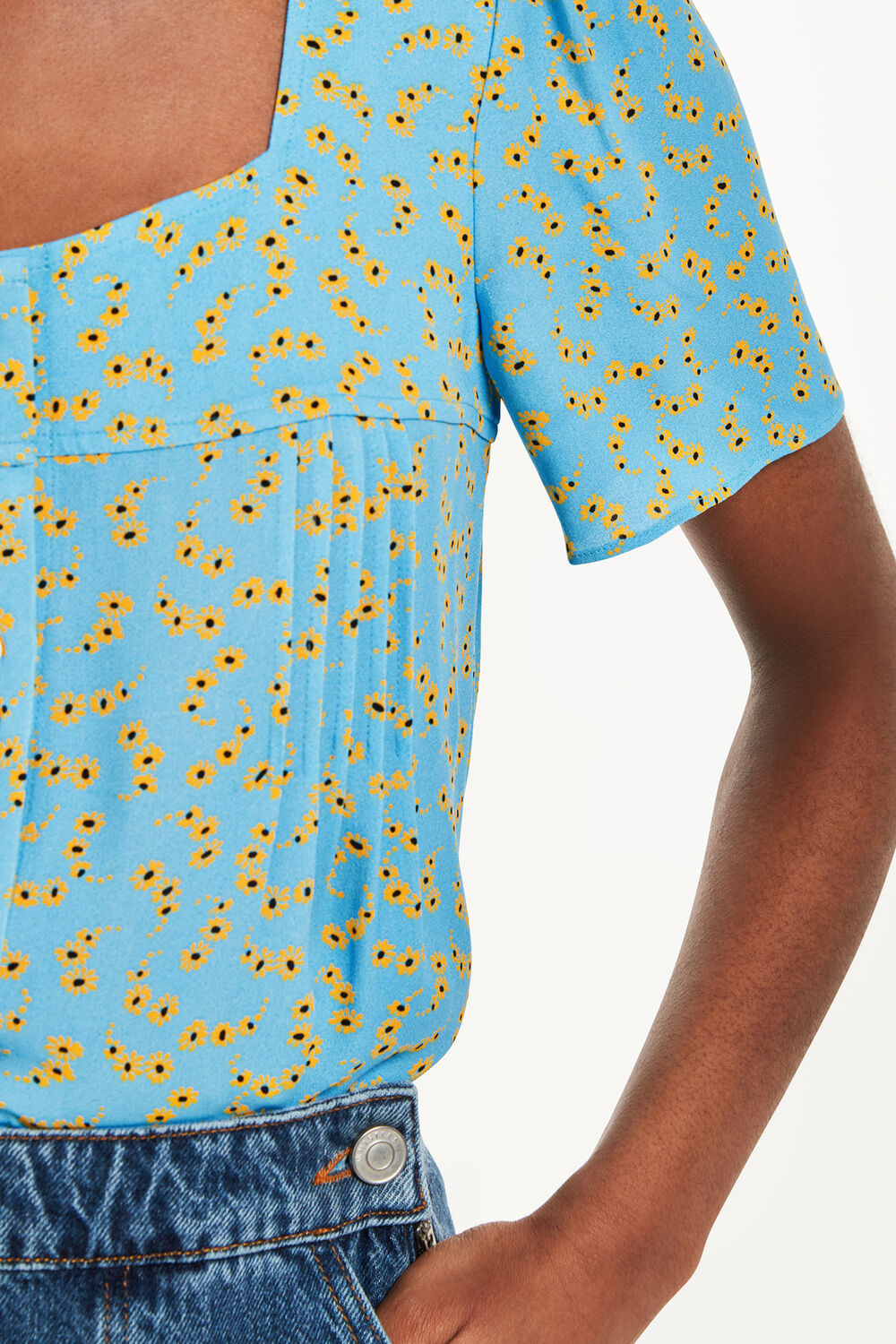 Floral Crescent Top
