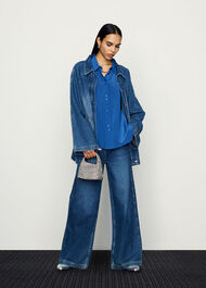 Flare Sleeve Denim Jacket