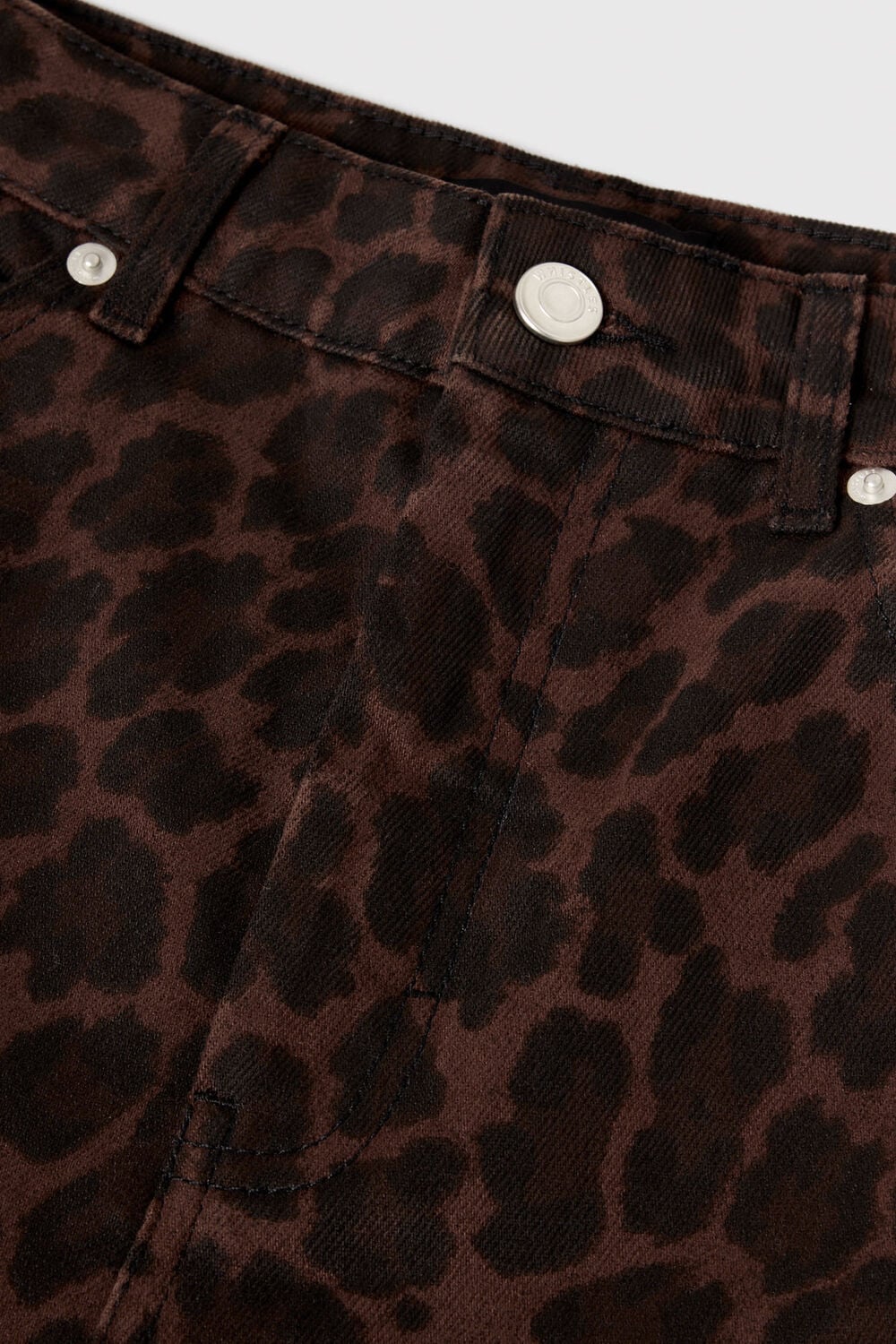 Leopard Print Barrel Jean