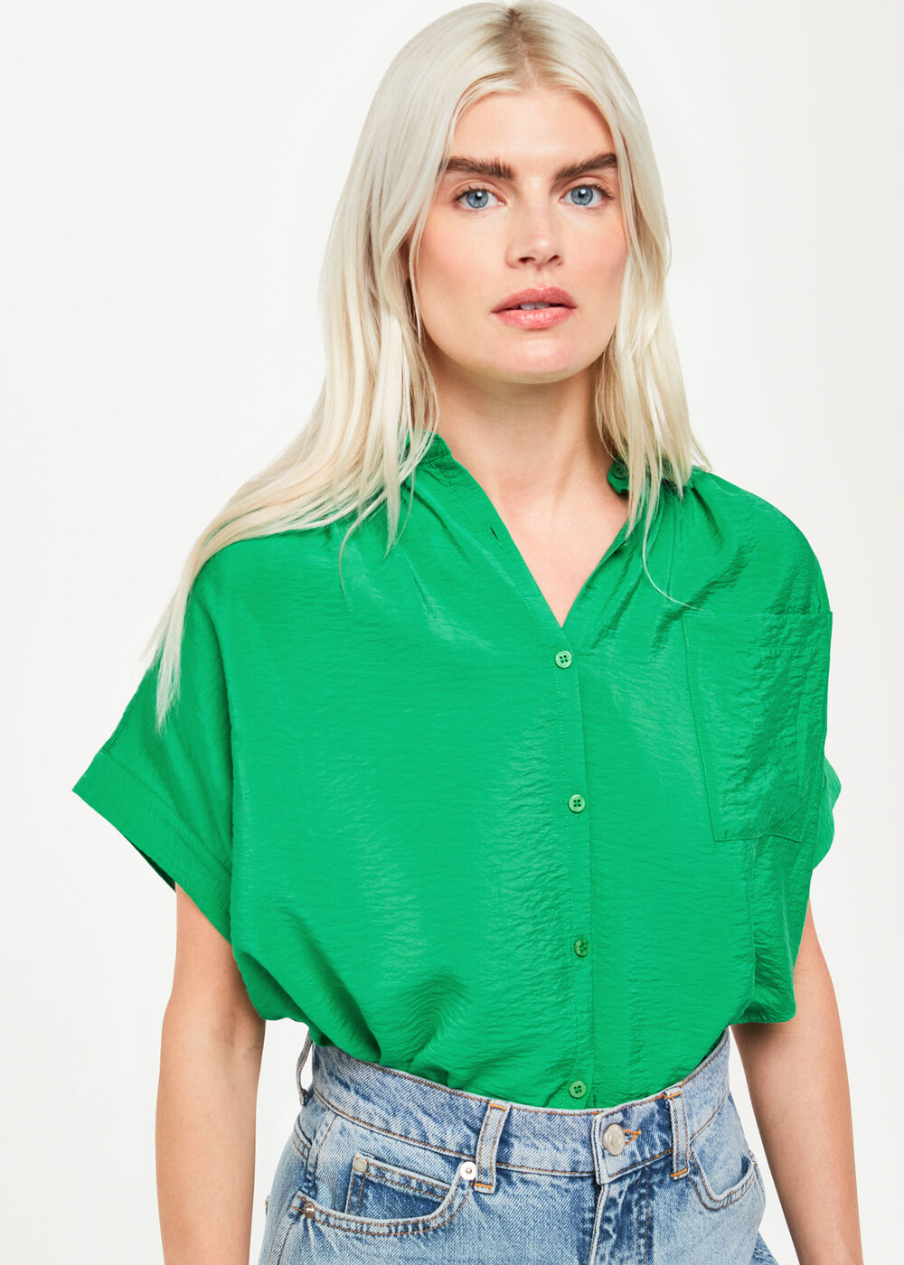 Petite Nicola Button Up Shirt